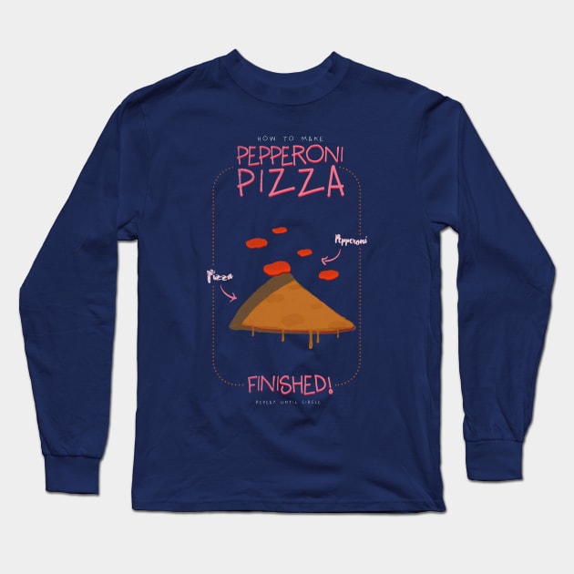 PEPPERONI PIZZA Long Sleeve T-Shirt by TATSUHIRO